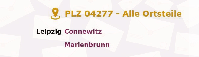 Postleitzahl 04277 Leipzig, Sachsen - Alle Orte und Ortsteile