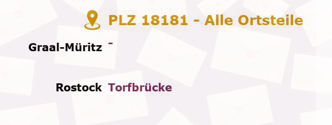 Postleitzahl 18181 Graal-Müritz, Mecklenburg-Vorpommern - Alle Orte und Ortsteile