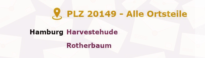 Postleitzahl 20149 Hamburg - Alle Orte und Ortsteile