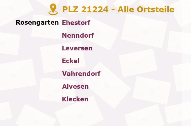 Postleitzahl 21224 Tötensen, Niedersachsen - Alle Orte und Ortsteile