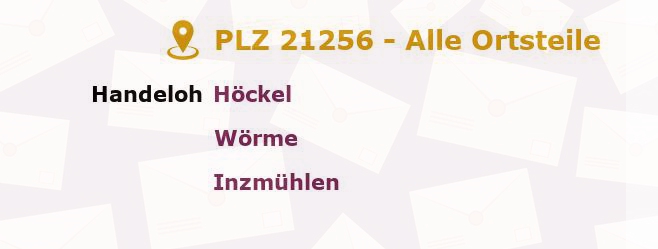 Postleitzahl 21256 Handeloh, Niedersachsen - Alle Orte und Ortsteile