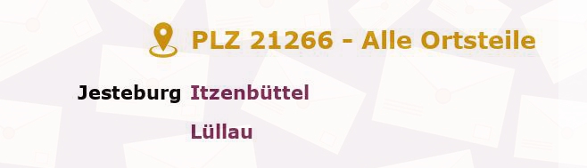 Postleitzahl 21266 Jesteburg, Niedersachsen - Alle Orte und Ortsteile