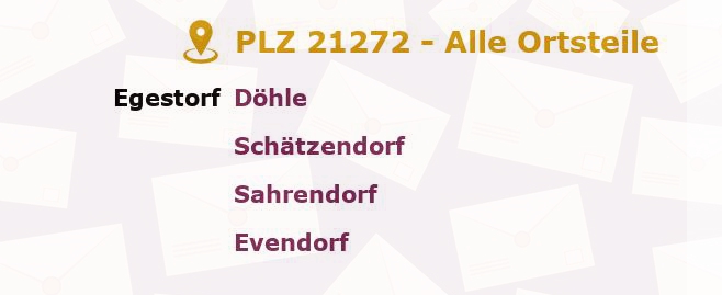 Postleitzahl 21272 Niedersachsen - Alle Orte und Ortsteile