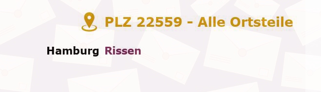 Postleitzahl 22559 Hamburg - Alle Orte und Ortsteile