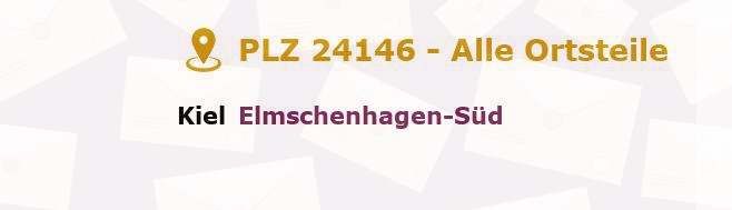 Postleitzahl 24146 Kiel, Schleswig-Holstein - Alle Orte und Ortsteile