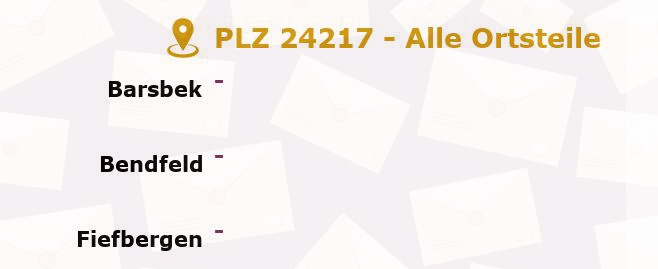 Postleitzahl 24217 Krokau, Schleswig-Holstein - Alle Orte und Ortsteile