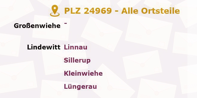 Postleitzahl 24969 Großenwiehe, Schleswig-Holstein - Alle Orte und Ortsteile