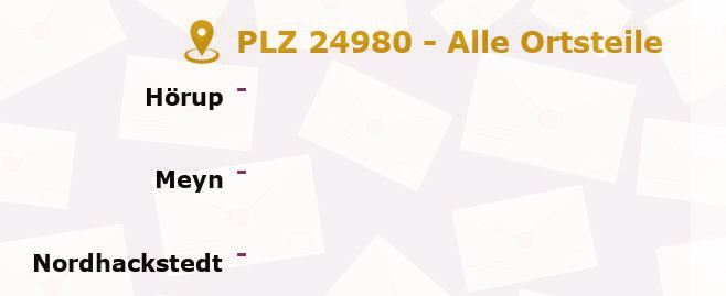 Postleitzahl 24980 Schafflund, Schleswig-Holstein - Alle Orte und Ortsteile