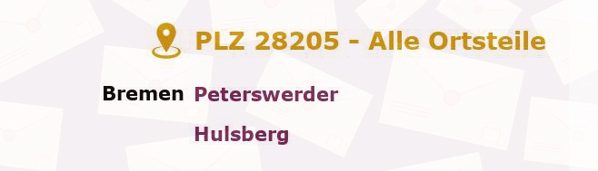 Postleitzahl 28205 Bremen-Vegesack, Bremen - Alle Orte und Ortsteile