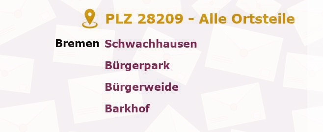 Postleitzahl 28209 Bremen-Vegesack, Bremen - Alle Orte und Ortsteile