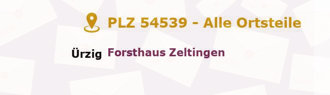 Postleitzahl 54539 Ürzig, Rheinland-Pfalz - Alle Orte und Ortsteile