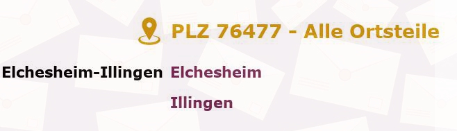 Postleitzahl 76477 Rastatt, Baden-Württemberg - Alle Orte und Ortsteile