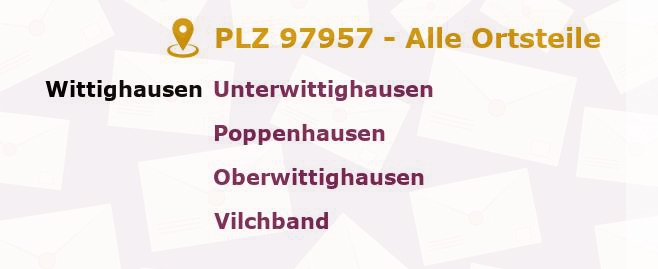Postleitzahl 97957 Baden-Württemberg - Alle Orte und Ortsteile