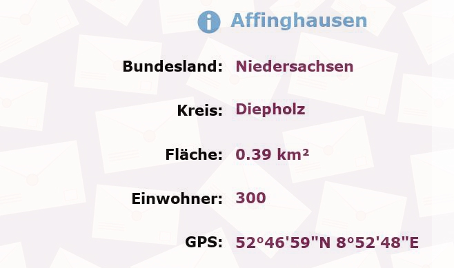 1 Postleitzahl in Affinghausen, Niedersachsen