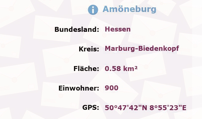 1 Postleitzahl in Amöneburg, Hessen