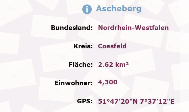 1 Postleitzahl in Ascheberg, Nordrhein-Westfalen