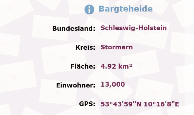 1 Postleitzahl in Bargteheide, Schleswig-Holstein