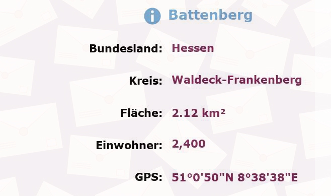 1 Postleitzahl in Battenberg, Hessen