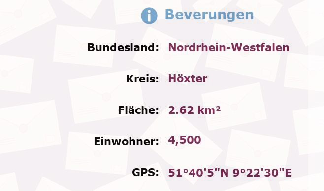 1 Postleitzahl in Beverungen, Nordrhein-Westfalen