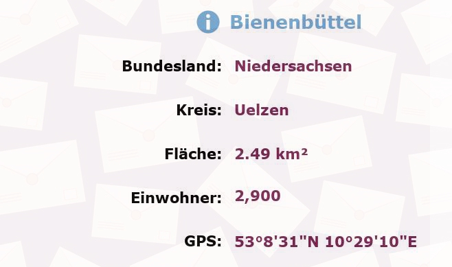 1 Postleitzahl in Bienenbüttel, Niedersachsen