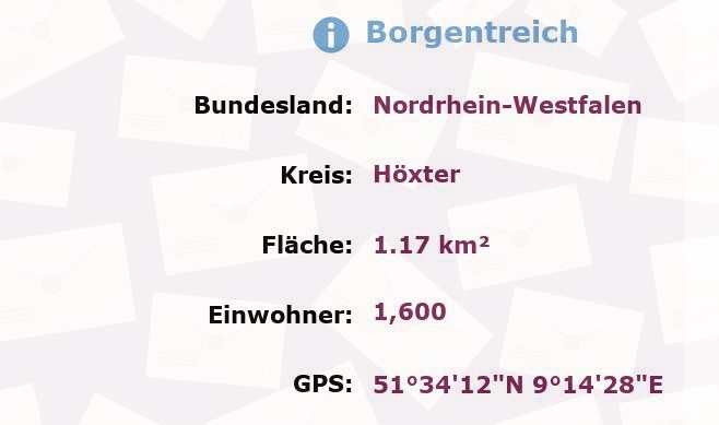 1 Postleitzahl in Borgentreich, Nordrhein-Westfalen