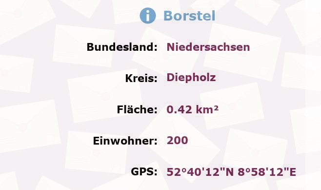 1 Postleitzahl in Borstel, Niedersachsen