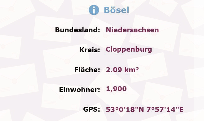 1 Postleitzahl in Bösel, Niedersachsen