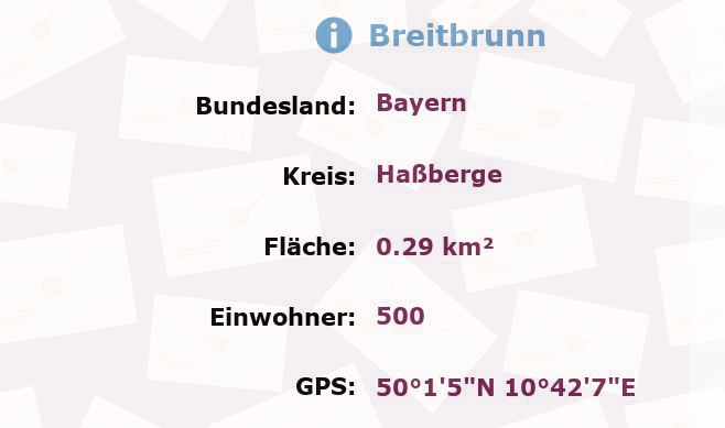 1 Postleitzahl in Breitbrunn, Bayern