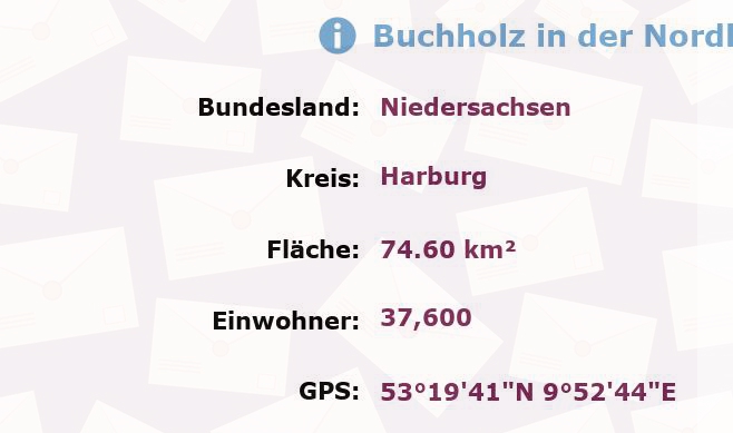 1 Postleitzahl in Buchholz in der Nordheide, Niedersachsen