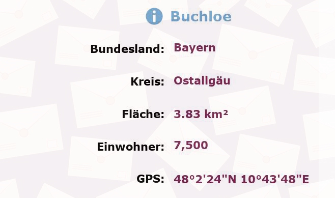 1 Postleitzahl in Buchloe, Bayern