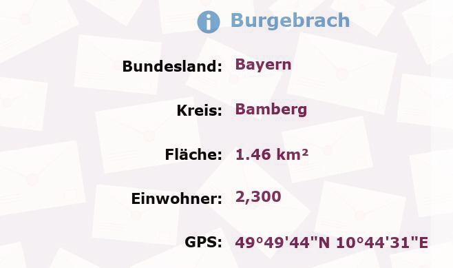 1 Postleitzahl in Burgebrach, Bayern