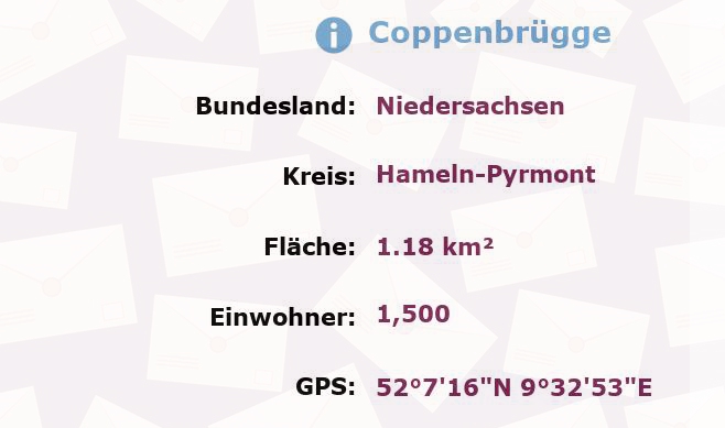 1 Postleitzahl in Coppenbrügge, Niedersachsen