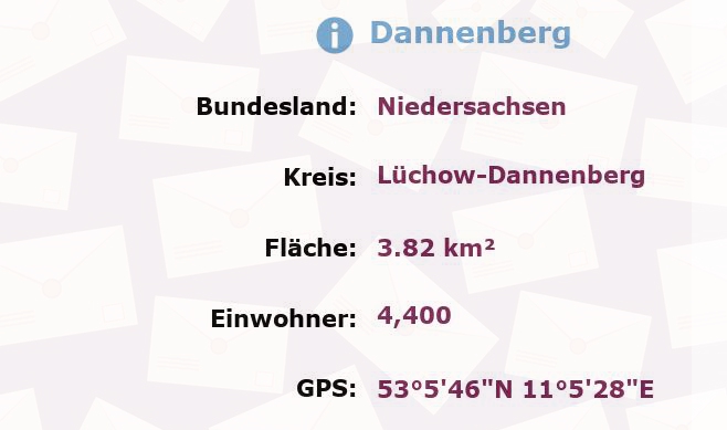 1 Postleitzahl in Dannenberg, Niedersachsen