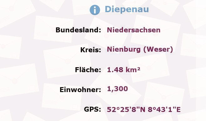 1 Postleitzahl in Diepenau, Niedersachsen