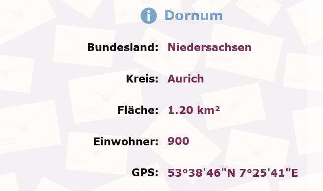 1 Postleitzahl in Dornum, Niedersachsen