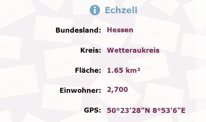 1 Postleitzahl in Echzell, Hessen