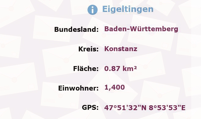 1 Postleitzahl in Eigeltingen, Baden-Württemberg