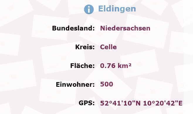 1 Postleitzahl in Eldingen, Niedersachsen