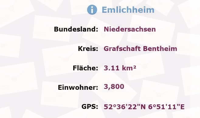 1 Postleitzahl in Emlichheim, Niedersachsen