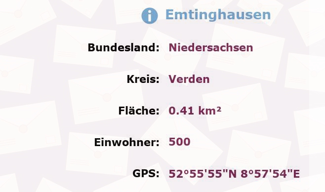 1 Postleitzahl in Emtinghausen, Niedersachsen