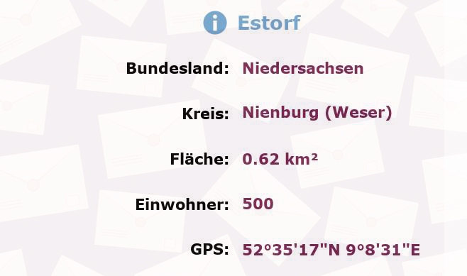 1 Postleitzahl in Estorf, Niedersachsen