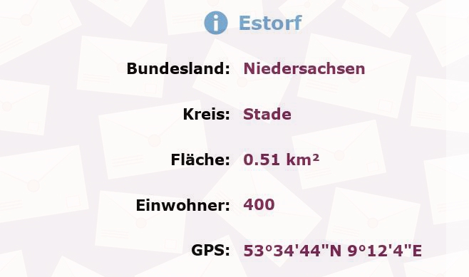 1 Postleitzahl in Estorf, Niedersachsen