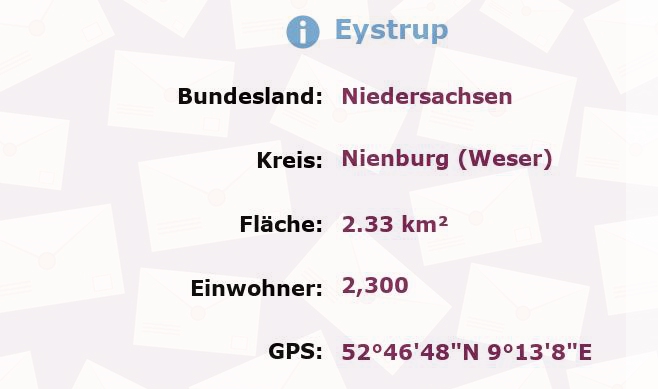 1 Postleitzahl in Eystrup, Niedersachsen