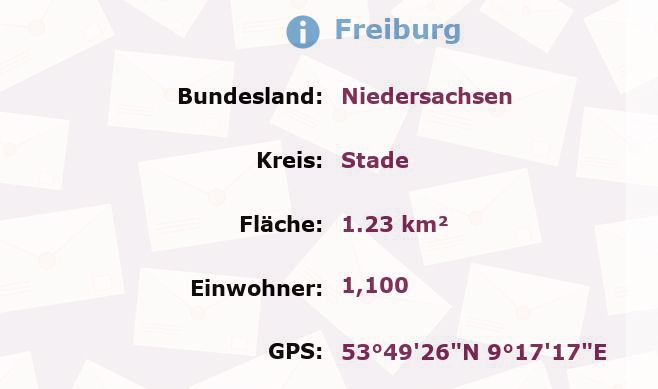 1 Postleitzahl in Freiburg, Niedersachsen