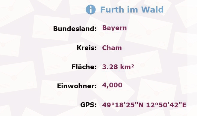 1 Postleitzahl in Furth im Wald, Bayern