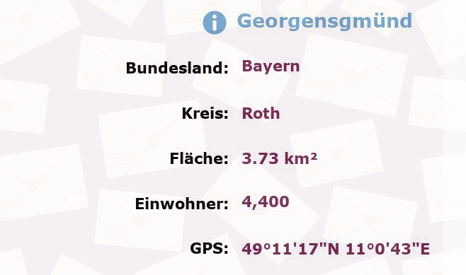 1 Postleitzahl in Georgensgmünd, Bayern