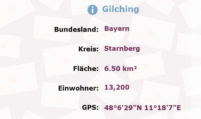 1 Postleitzahl in Gilching, Bayern