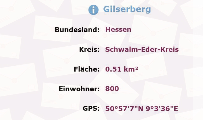 1 Postleitzahl in Gilserberg, Hessen