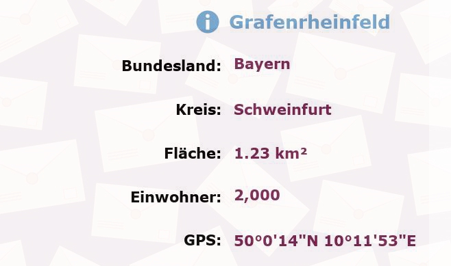 1 Postleitzahl in Grafenrheinfeld, Bayern