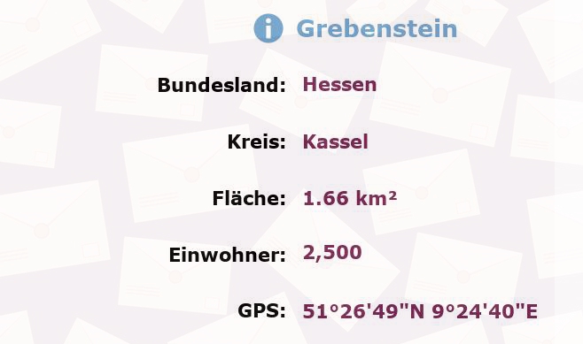 1 Postleitzahl in Grebenstein, Hessen